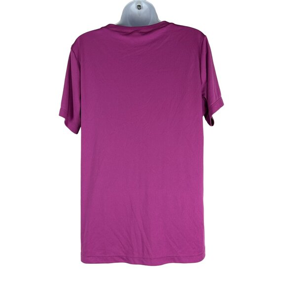 Sport-Tek Women's V-Neck Short Sleeved T-Shirt Size L Purple - Picture 2 of 5